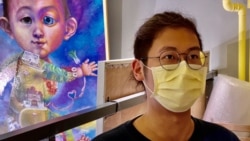 胡凱仁表示，如果民陣被當局取締感到遺憾及可惜，他又認為公民社會一定”後繼有人”，繼續建構香港民主進程。美國之音湯惠芸拍攝)