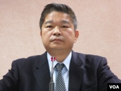 在野党民进党立委蔡煌琅 (美国之音张永泰拍摄)