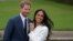 英国王子哈里和妻子梅根