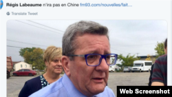 加拿大魁北克市長拉博姆(網絡截圖）