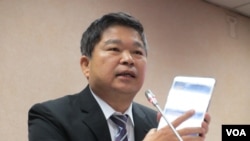 台灣在野黨民進黨立委蔡煌琅（美國之音張永泰拍攝）