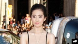 女演员劉亦菲。