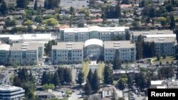 美國加州矽谷的蘋果公司總部。 (資料照片)