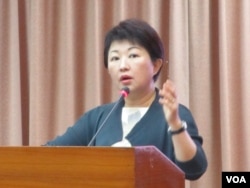 台灣執政黨國民黨立委盧秀燕 (美國之音張永泰 拍攝)