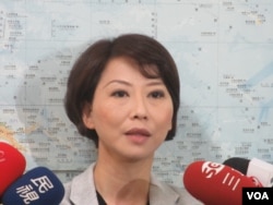 台灣執政黨民進黨立委陳亭妃(美國之音張永泰拍攝)