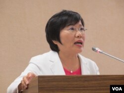 台灣執政黨民進黨立委劉世芳。（美國之音張永泰拍攝）