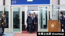 台湾总统赖清德结束就任后首次出访南太平洋行程，返回台湾。（2024年12月6日）