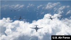 美國空軍、海軍、海軍陸戰隊和日本航空自衛隊於8月18日進行大型聯合軍演。（圖片來源：美國印太司令部）