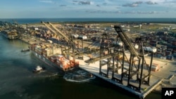 美国休斯顿贝港集装箱码头（Bayport Container Terminal）（资料照：2023年）