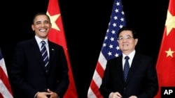 奥巴马总统和胡锦涛主席会晤