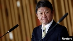 資料照：日本外相茂木敏充( 2021年1月8日 ）