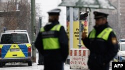 Полицейские на месте инцидента в Мюнхене, 14 февраля 2025 года (фото Michaela Stache/AFP)