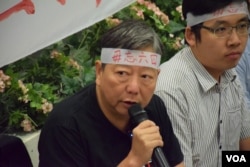 支聯會秘書李卓人（美國之音湯惠芸攝）