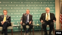 哈德遜研究所專家討論新時代大國海洋競爭戰略(美國之音鍾辰芳拍攝)