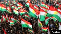 库尔德人9月独立公投后举行庆祝活动