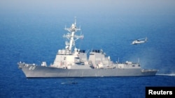 美國海軍導彈驅逐艦“普瑞布爾號”(USS Preble)。