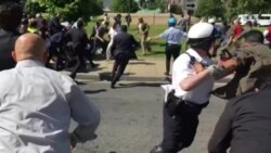 2017-05-17 美國之音視頻新聞: 土耳其支持與反對者在華盛頓發生毆鬥(粵語)