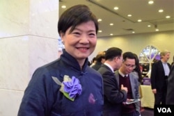 香港公民黨主席余若薇。(美國之音湯惠芸攝)