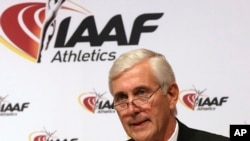 国际田径联合会团队检测负责人安德森（Rune Andersen）2016年6月17日在维也纳举行记者会。