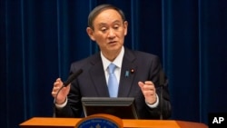 日本首相菅義.（資料圖片）