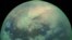 An image of Saturn's moon Titan taken by the Cassini spacecraft. Courtesy NASA