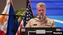 资料照：美军印太司令部司令萨缪尔·帕帕罗。(2024年8月27日)