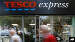 资料照：一家在伦敦的乐购超市。