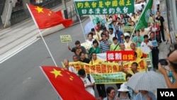 香港保釣遊行秩序良好，沒有發生暴力或者破壞日資店舖事件