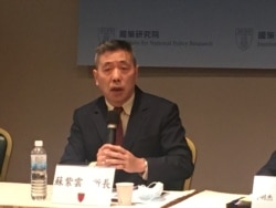 台灣國防安全研究院軍事戰略暨產業所所長蘇紫雲（美國之音陳筠攝）