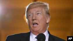 美國總統川普4月25日國會發表講話。