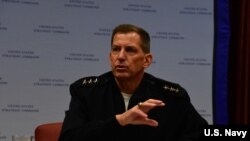 美軍戰略司令部副司令戴維·克里特中將(VADM David Kriete)2019年7月31日見記者（美國海軍照片）