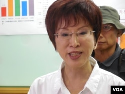 台湾立法院副院长洪秀柱(美国之音赵婉成拍摄)