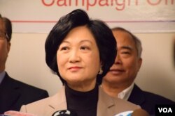 香港特首參選人葉劉淑儀。（美國之音湯惠芸攝）