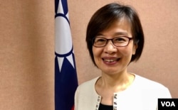 台湾陆委会港澳蒙藏处处长杜嘉芬。（美国之音汤惠芸拍摄）