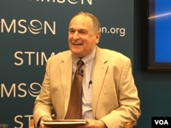 哈佛大學教授戈迪溫（美國之音鍾辰芳拍攝）