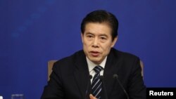 中國商務部長鐘山。