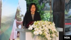 台灣總統蔡英文出席紀念228事件的活動（美國之音張永泰拍攝）