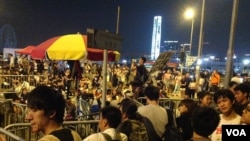 香港佔領示威者面對清場危險決意堅守