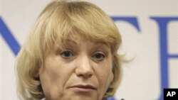 選舉監督機構格羅斯負責人施巴諾娃。