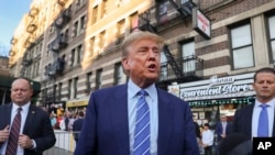 資料照片：美國前總統特朗普。(2024年4月16日)