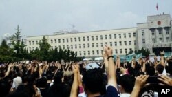 大連民眾抗議。