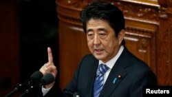 日本首相安倍晉三（資料圖片）