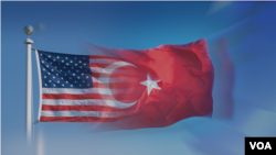 美國與土耳其兩國交織圖。