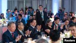 台灣副總統l賴清德在紐約出席午宴。（2023年8月14日）