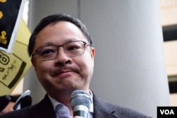 和平佔中發起人戴耀廷。(美國之音湯惠芸)