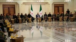 新的敘利亞當局表示武裝團體將解散