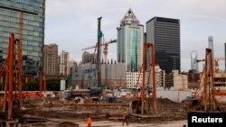 上海的一處建築工地 （2021年7月12日）