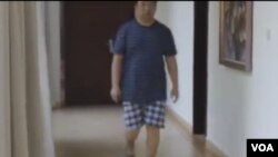 在押維權律師江天勇“被散步”