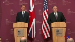 蓬佩奧重提鐵娘子戴桌爾 敦促英國不讓中國公司參與5G建設 (粵語)