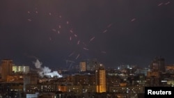 Ночной обстрел Киева (архивное фото)